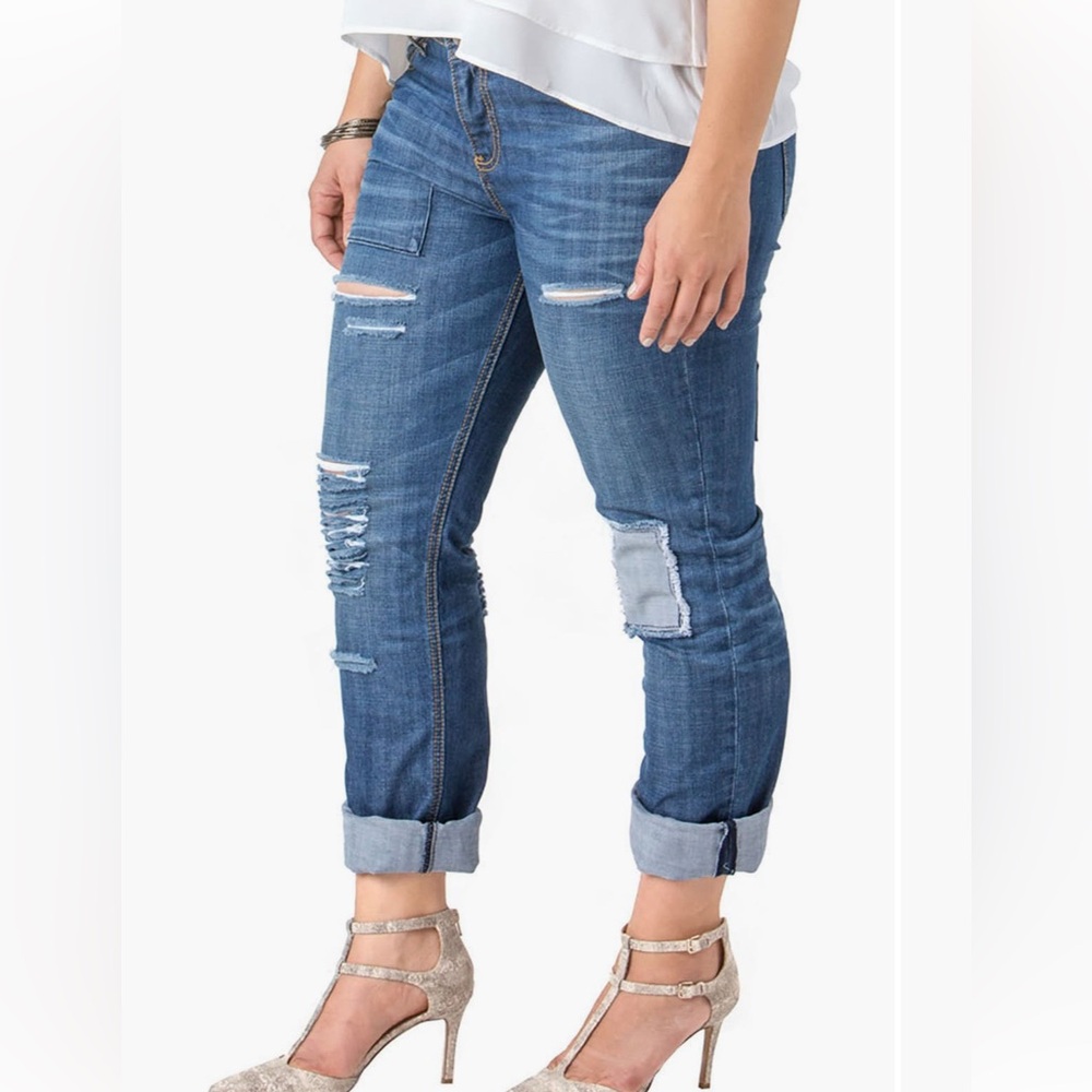 Standards & Practices Rip Repair‎ Ex-Boyfriend Cuff Jeans WMNS 20 Grunge Boho
